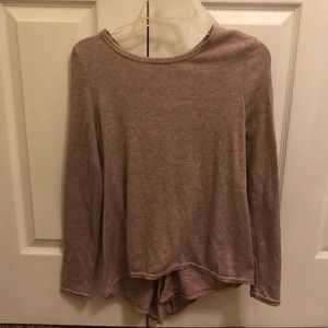 pink long sleeve sweater